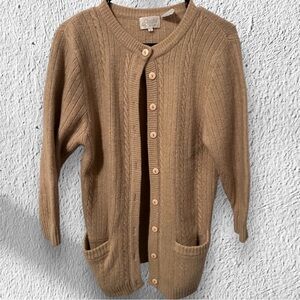 Vintage Lambswool Angora Cardigan sz Small